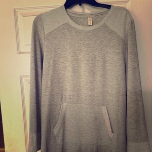Gray sweatshirt dress